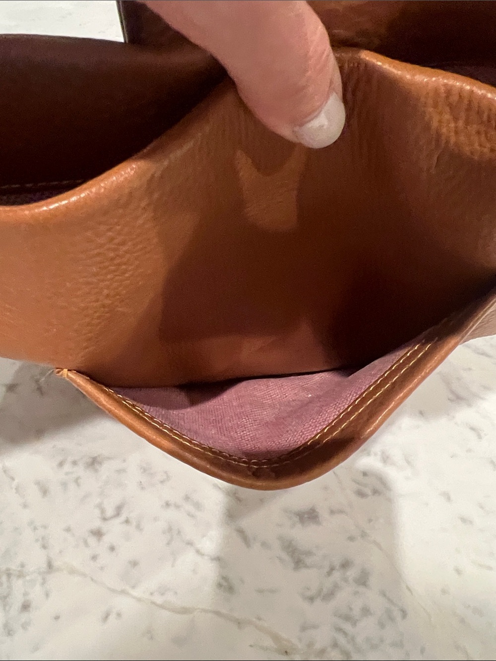 Dooney & Bourke Genuine Leather Annalisa Lock Sac Camel Handbag - Picture 9 of 10